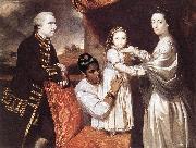REYNOLDS, Sir Joshua George Clive and his Family with an Indian Maid